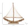 Mauro Ferretti Deko Segelboot 45x7x45 natur