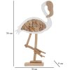 Mauro Ferretti Deko Flamingo 31x9x56 weiß natur