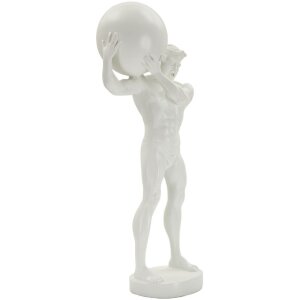 Mauro Ferretti Skulptur Atlas 18x12,5x50 weiß