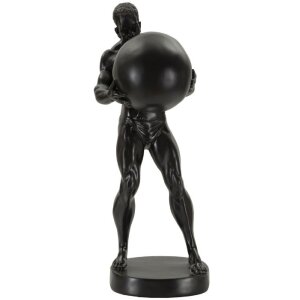 Mauro Ferretti Statue Atlas 18,5x20,5x43,5 cm schwarz
