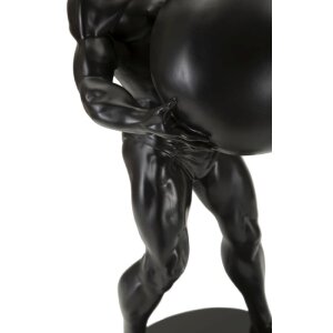 Mauro Ferretti Statue Atlas 18,5x20,5x43,5 cm schwarz