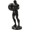Mauro Ferretti Statue Atlas 18,5x20,5x43,5 cm schwarz