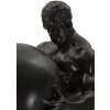 Mauro Ferretti Statue Atlas 18,5x20,5x43,5 cm schwarz