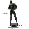 Mauro Ferretti Statue Atlas 18,5x20,5x43,5 cm schwarz