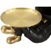 Mauro Ferretti Dekofigur Hund Buddy mit Tablett 27x17x18,5 cm schwarz gold