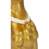 Mauro Ferretti Dekoskulptur Hund Pit mit Tablett 27x51x74 cm gold