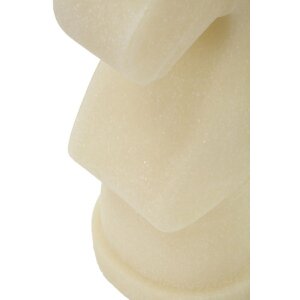 Mauro Ferretti Dekofigur Schachpferd Quarzy 14x13x31 cm weiß gold