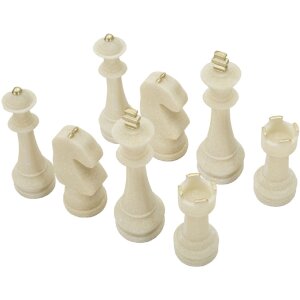 Mauro Ferretti set de piese de șah Quarzy 8 piese aur alb