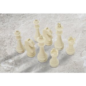 Mauro Ferretti set de piese de șah Quarzy 8 piese aur alb