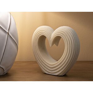 Mauro Ferretti Dekoobjekt Lovvy Quarzy 21x6x19 cm weiß