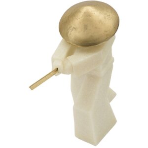 Mauro Ferretti Dekofigur Samurai Toku Quarzy 34x12x30 cm weiß gold