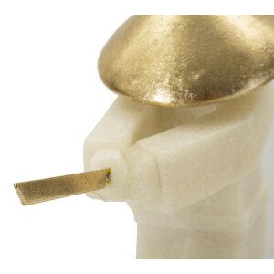 Mauro Ferretti Dekofigur Samurai Toku Quarzy 34x12x30 cm weiß gold