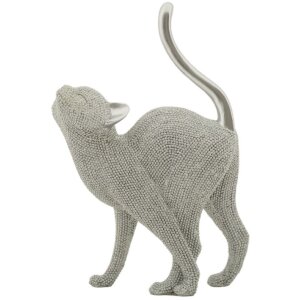 Mauro Ferretti Dekofigur Katze Sparky 17,5x9x26 cm silber