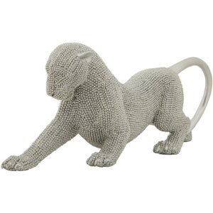 Mauro Ferretti Dekofigur Panther Sparky 32x9x11 cm silber
