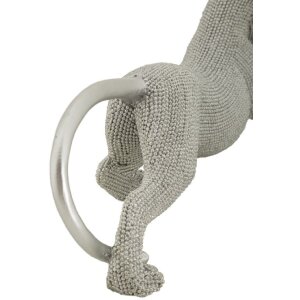 Mauro Ferretti Dekofigur Panther Sparky 32x9x11 cm silber