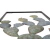 Mauro Ferretti decor de perete cactus cadru 31x2.5x90 cm verde albastru deschis