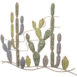 Mauro Ferretti decor de perete cactus 90x2.5x64 cm multicolor