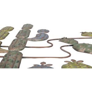 Mauro Ferretti decor de perete cactus 90x2.5x64 cm multicolor