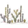 Mauro Ferretti decor de perete cactus 90x2.5x64 cm multicolor