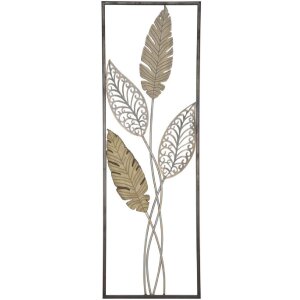 Mauro Ferretti Wanddeko Blätter 30,5x1,9x91 cm gold...