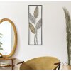 Mauro Ferretti decor de perete frunze 30.5x1.9x91 cm aur argint
