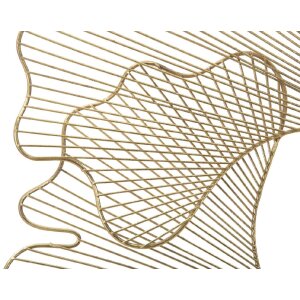 Mauro Ferretti panou de perete Glam frunze 79x5x68 cm de aur
