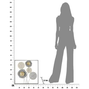 Mauro Ferretti Wanddekoration Sqity 50x3,8x50 cm mehrfarbig