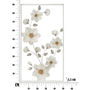 Mauro Ferretti Wandpaneel Flix 50x5,5x90,5 cm weiß gold