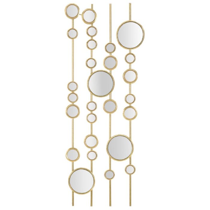 Mauro Ferretti panou de perete Oglinzi mici 35.5x1.5x90 cm de culoare aurie