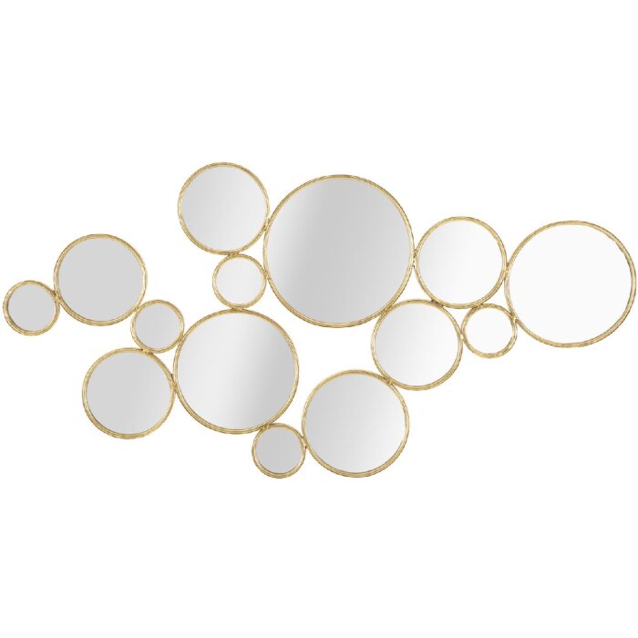 Mauro Ferretti panou de perete cu oglinzi 100x2.3x51.5 cm de culoare aurie