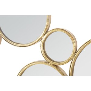 Mauro Ferretti panou de perete cu oglinzi 100x2.3x51.5 cm de culoare aurie