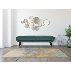 Mauro Ferretti panou de perete cu oglinzi 100x2.3x51.5 cm de culoare aurie