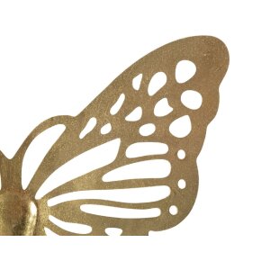 Mauro Ferretti Wanddeko Schmetterling 43x2x35 cm goldfarben