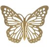 Mauro Ferretti Wanddeko Schmetterling 43x2x35 cm goldfarben