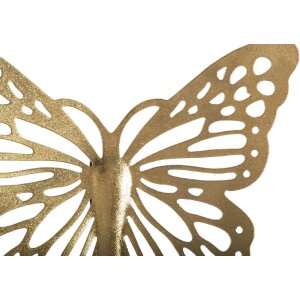 Mauro Ferretti decor de perete fluturi set 4 buc. 35x2x2916x2x12 cm de culoare aurie
