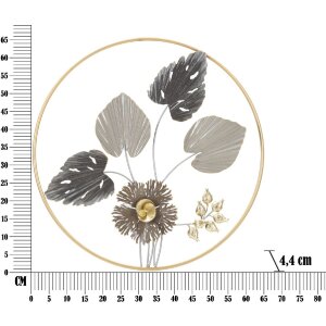 Mauro Ferretti Wandpaneel Rod Ø 65,4x4,4 cm mehrfarbig