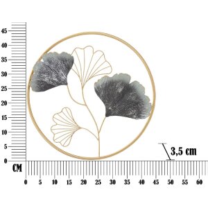 Mauro Ferretti Wandpaneel Flower Simple Ø 45,5x3,5 cm mehrfarbig