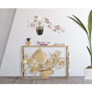 Mauro Ferretti Wandpaneel Vase 87,5x6x46 cm mehrfarbig