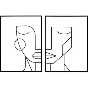 Mauro Ferretti panou de perete Tribal Simply Set 2 piese...