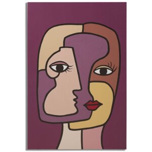Mauro Ferretti Wandbild Face 60x3x90 cm mehrfarbig