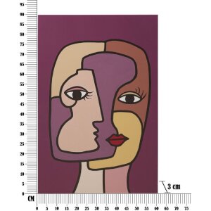 Mauro Ferretti perete mural Face 60x3x90 cm multicolor