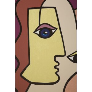 Mauro Ferretti perete mural Face 60x3x90 cm multicolor