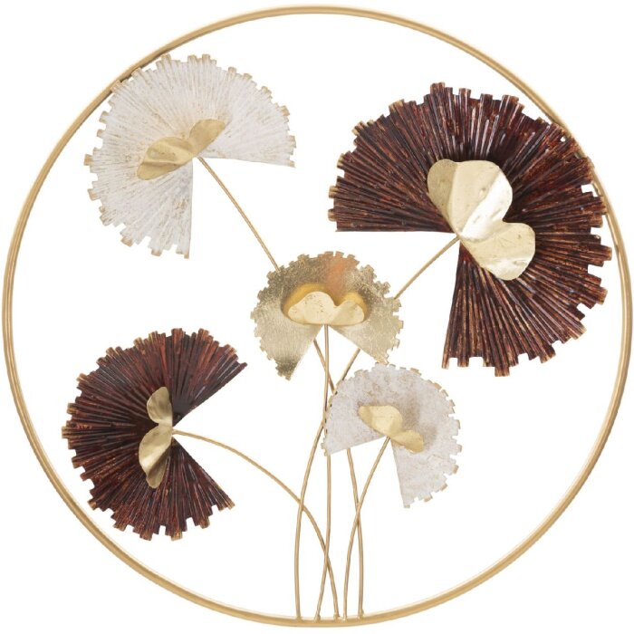 Mauro Ferretti Wandpaneel Reddy Round Ø 61x5,7 cm mehrfarbig