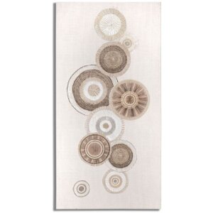 Mauro Ferretti Wandbild Circly mit Applikation 50x3,2x100...