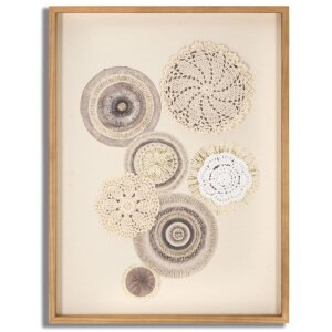 Mauro Ferretti Wandbild Circly mit Applikation 45x3,2x60...