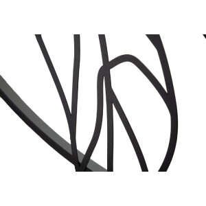 Mauro Ferretti panou de perete Simply Flotis 63x2x69 cm negru auriu