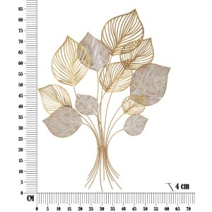 Mauro Ferretti panou de perete Felix 63x4x85 cm de culoare aurie