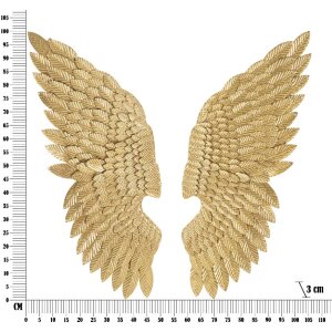 Mauro Ferretti panou de perete Ali Beauty Set 2 piese 37,5x3x100 cm de culoare aurie