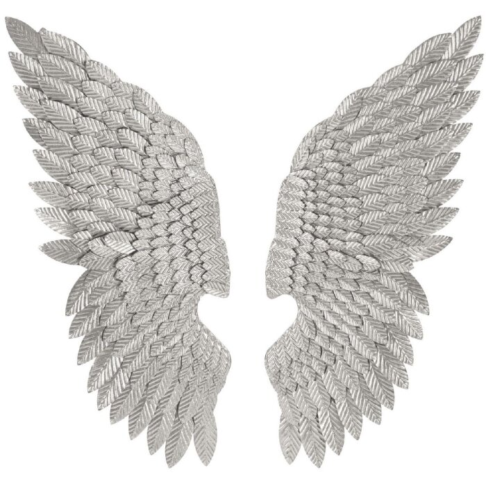 Mauro Ferretti panou de perete Ali Beauty Set 2 piese 37,5x3x100 cm argintiu