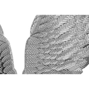 Mauro Ferretti panou de perete Ali Beauty Set 2 piese 37,5x3x100 cm argintiu